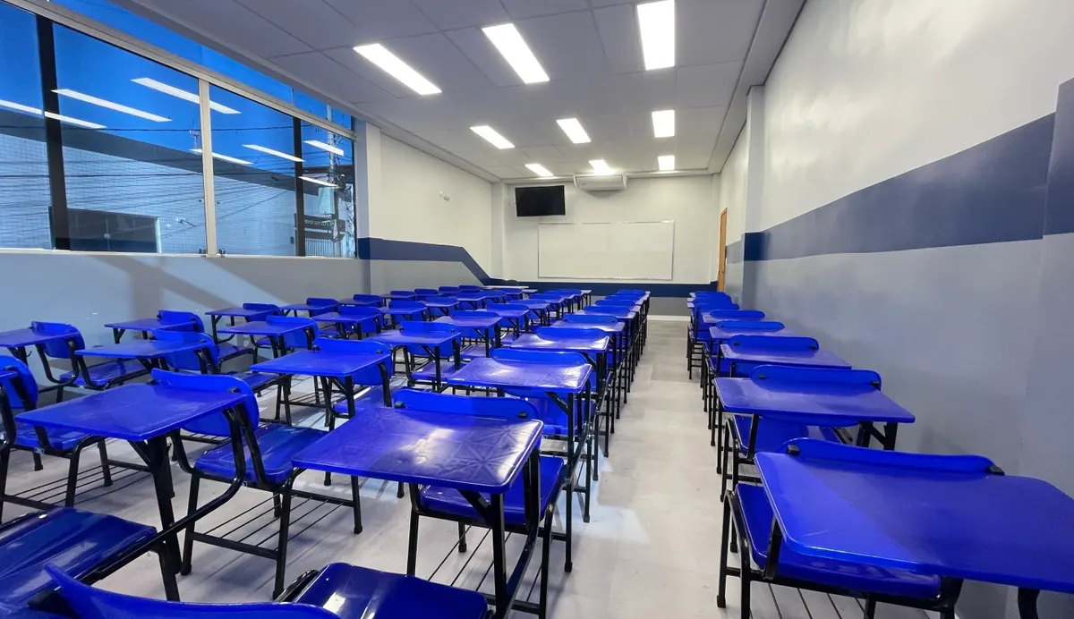 Sala de aula da Conhecer